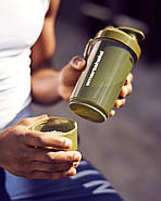 Шейкер спортивний Smartshake Original2GO One 800ml Army Green, фото 8