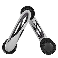 Упори для віджимань PowerPlay 4318 Push-Up Bars Stell металеві (S-подібні), фото 7