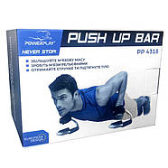 Упори для віджимань PowerPlay 4318 Push-Up Bars Stell металеві (S-подібні), фото 10