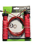Скакалка швидкісна на підшипниках PowerPlay 4208 Fitness Jump Rope Червона (3m.), фото 11