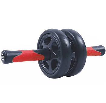 Колесо для преса подвійне PowerPlay 4327 Dual-Core Ab Wheel Чорно-зелене