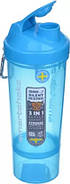 Шейкер спортивний SmartShake Slim 500ml Neon Blue, фото 5