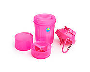 Шейкер спортивний SmartShake Original2GO 600ml Neon Pink, фото 4