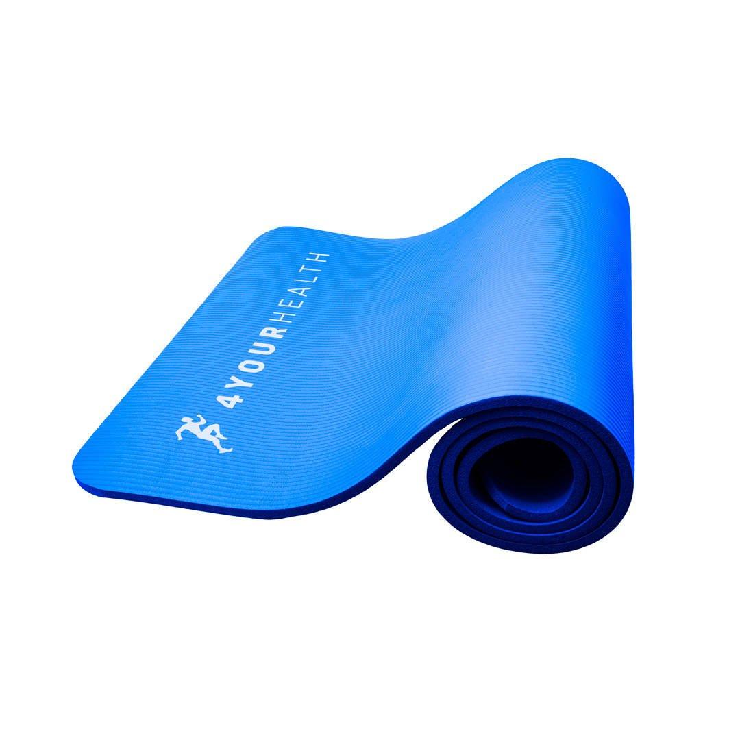 БЕЗ ПАКУВ. Килимок для йоги та фітнесу + чохол 4yourhealth Fitness Yoga Mat 0101 (180*61*1см) Синій, фото 1