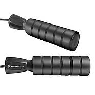 Скакалка швидкісна з протиковзкими ручками 4yourhealth 2.5m. Premium Jump Rope 2488 Чорна, фото 7