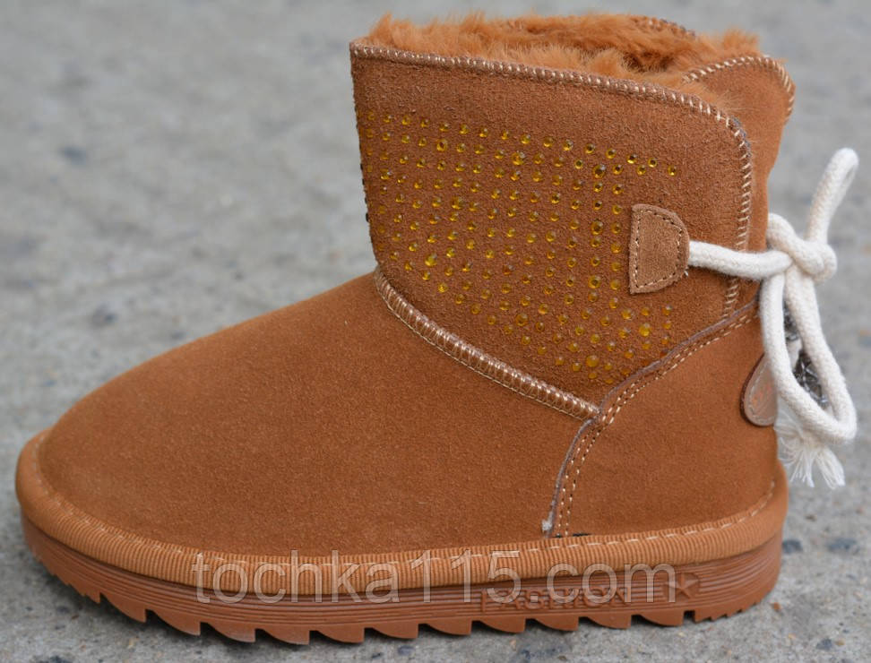 Дитячі зимові уггі Ugg замшеві коричневі р29-30