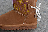 Дитячі зимові уггі Ugg замшеві коричневі р29-30, фото 5