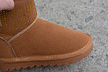 Дитячі зимові уггі Ugg замшеві коричневі р29-30, фото 8