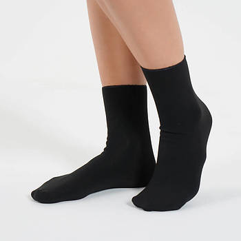 Зимові чоловічі термошкарпетки Житомир розмір 41-45, Чорні / Вовняні шкарпетки на зиму / Трекінгові шкарпетки