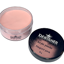 Акрилова пудра/Acrylic powder 55 г. для зміцнення нігтів та акрилового нарощування Дизайнер Elegant pink
