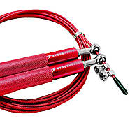 Скакалка швидкісна 4yourhealth Jump Rope Premium 3м металева на підшипниках 0194 Червона, фото 5