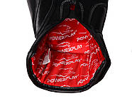 Боксерські рукавички PowerPlay 3014 чорні [натуральна шкіра] 10 унцій, фото 7