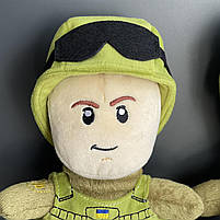 Іграшка мяка "Солдат ЗСУ без бороди", Мягкая игрушка "Солдат" ТМ "Золушка", фото 2
