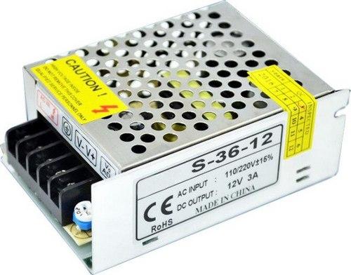 Блок живлення 12V 3A 36W (металевий корпус)