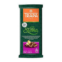 Шоколад без сахара молочный с рисовыми шариками Stevia Trapa 75г