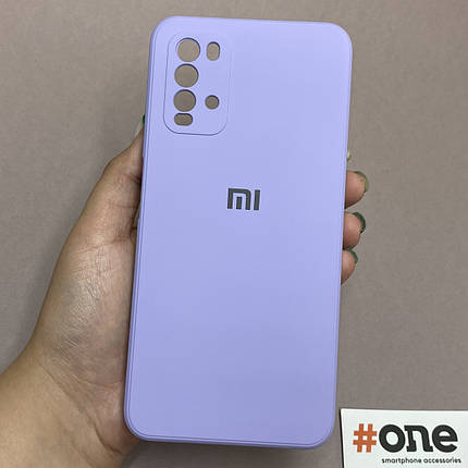 Чохол для Xiaomi Redmi 9T матовий з мікрофіброю захистом для камери чохол на сяомі редмі 9т бузковий S1Q, фото 1