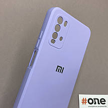 Чохол для Xiaomi Redmi 9T матовий з мікрофіброю захистом для камери чохол на сяомі редмі 9т бузковий S1Q, фото 4