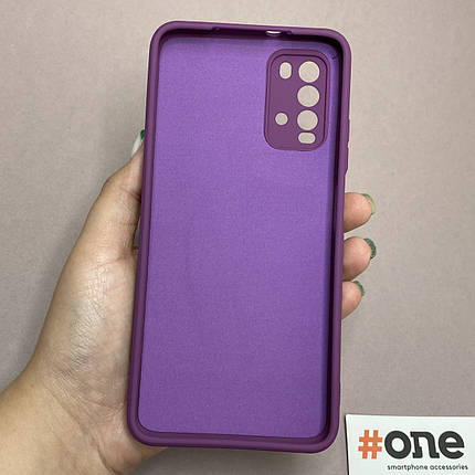 Чохол для Xiaomi Redmi 9T матовий з мікрофіброю захистом для камери чохол на сяомі редмі 9т фіолетовий S1Q, фото 3