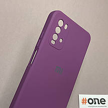 Чохол для Xiaomi Redmi 9T матовий з мікрофіброю захистом для камери чохол на сяомі редмі 9т фіолетовий S1Q, фото 4