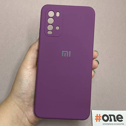 Чохол для Xiaomi Redmi 9T матовий з мікрофіброю захистом для камери чохол на сяомі редмі 9т фіолетовий S1Q, фото 1