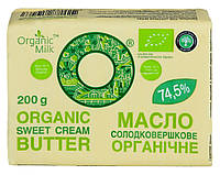 Масло органическое сливочное Крестьянское 74,5% OrganicMilk 200 г