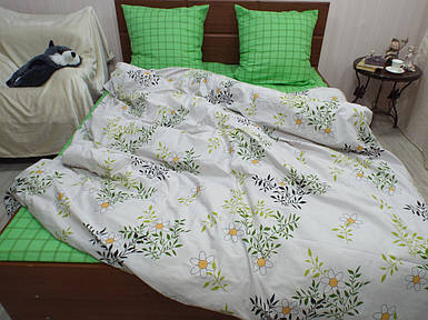 Комплект постільної білизни бязь Голд Веснянка Євро