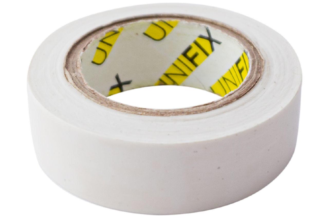 Стрічка ізоляційна Unifix — 18 x 0,17 мм x 10 м біла 10 шт.
