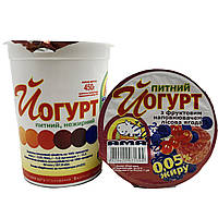 Йогурт питьевой с фруктовым наполнителем Лесная ягода 0,05% АМА 450г