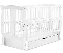 Ліжко Babyroom Грація DGMYO-3 маятник, ящик, відкидний пліч бук білий