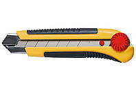 Нож Topex - 25 мм винтовой, прорезиненный 12 шт.