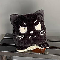 Іграшка мяка двостороння "Котик", Мягкая игрушка перевертыш "Котик", фото 2