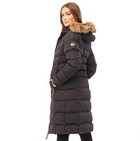 Женская длинная водонепроницаемая куртка (пальто) Trespass Audrey с капюшоном, черная XL