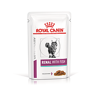 Royal Canin Renal with Fish Feline Роял Канин Ренал корм для котов с почечной недостаточностью с рыбой, 85 гр