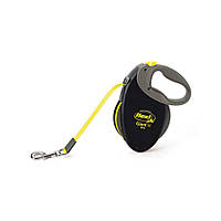 Рулетка FLEXI Giant Professional M, 8м, до 25 кг, стрічка, жовтий неон (3808)