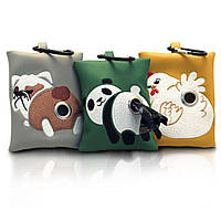 Сумка для пакетів для прибирання фекалій собак Croci Stranger Face Panda 10,5*8,5 см