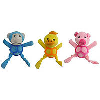 Іграшка для соб. CROCI Анімал-бол, плюш / силікон, асорт., 2шт/уп (ціна за 1шт) *