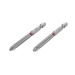 Комплект викруткових насадок PH2 1/4" * 70 мм, S2, пак. 2 шт., STORM INTERTOOL VT-0223