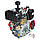 Двигун дизельний Vitals DE 10.0ke (10 к.с., вал 25.4 мм, під шпонку) електростартер, фото 3