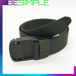 Ремінь оливковий для ЗСУ / Тактичний ремінь / Ремені та пояси