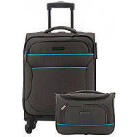 Набор дорожный чемодан на 4 колесах и сумка 35x54x20 см. серый Travelite 2202843