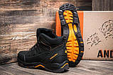 Чоловічі чорні зимові шкіряні черевики, фото 2