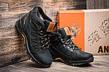 Чоловічі чорні зимові шкіряні черевики, фото 4