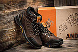 Чоловічі коричневі зимові черевики, фото 4