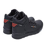 Чоловічі чорні зимові шкіряні черевики, фото 9