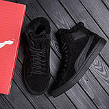 Чоловічі зимові черевики чорні, фото 2