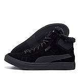 Чоловічі зимові черевики чорні, фото 7