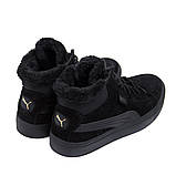 Чоловічі зимові черевики чорні, фото 9