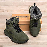 Зимові чоловічі хакі черевики з хутром, фото 5