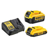 Аккумулятор 2 Ah и 4Ah 18V + зарядное устройство DEWALT DCB113MDR-QW