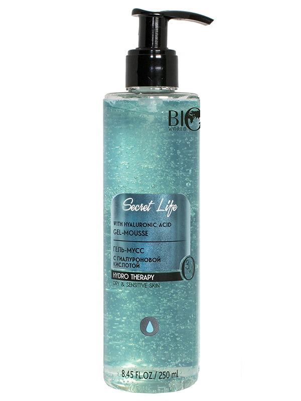 Гель-мусс для умывания Bio World Secret Life Hydro Therapy с гиалуроновой кислотой 250 мл